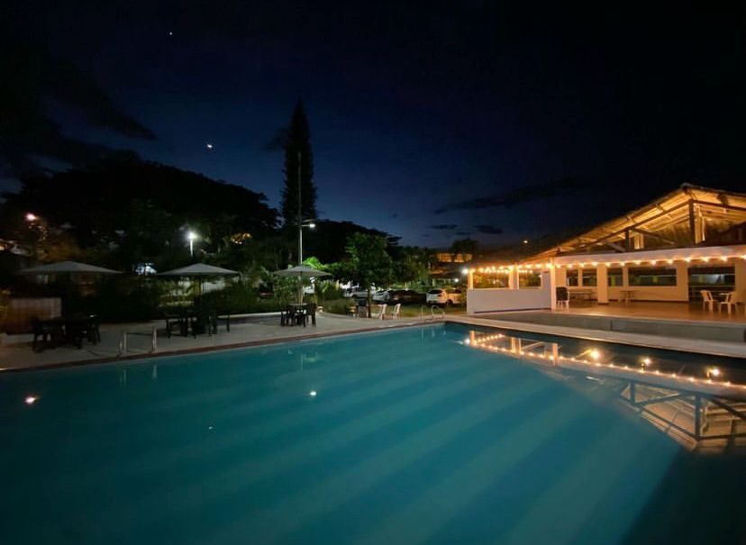 Pool at night